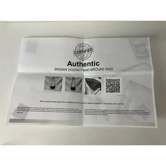 DOONEY & BOURKE SMALL BROWN PVC LEATHER CROSSOBDY BAG - Picture 15 of 16